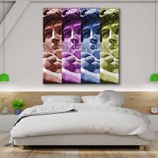 Cuadro multicolor del David estilo pop art|Cuadros Splash