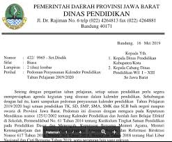 Check spelling or type a new query. Kalender Pendidikan Provinsi Jawa Barat Tahun Pelajaran 2019 2020 Mariyadi Com