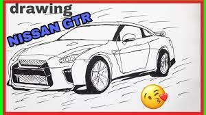 Maybe you would like to learn more about one of these? How To Draw Nissan Gtr Cara Mudah Enggambar Kereta Nissan Gtr Youtube