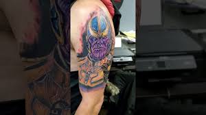Here we can see thanos has all the infinity stones and he's about to snap his fingers. Thanos Tattoo Youtube