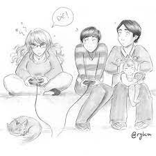 Check spelling or type a new query. Rgbcn Playing Videogames Drawing From August 2017 But