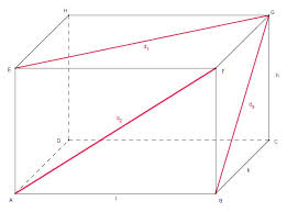 In geometry, a cuboid is a convex polyhedron bounded by six quadrilateral faces, whose polyhedral graph is the same as that of a cube. Flachendiagonalen Eines Quaders
