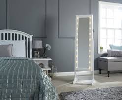 Gfw Amore Mirror Jewellery Armoire With Led In White By Gfw