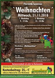 1 Floristik Seminar Weihnachten Lenders Gartencenter