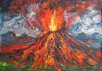 Meist in form von hohen bergen / hügeln. 80 Acrylmalerei Malerei Vulkan Bilder Und Ideen Auf Kunstnet