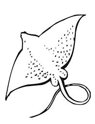 Sea Animals Giant Stingray Free Sea Animals Coloring Page Animal Coloring Pages Fish Drawings Sea Animals