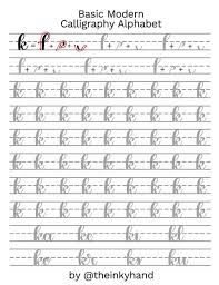 Browse calligraphy practice sheet resources on teachers pay teachers,. Basic Modern Calligraphy Practice Sheets By Theinkyhand Lowercase Alphabet Digital Download Modern Calligraphy Practice Lettering Practice Brush Lettering Practice