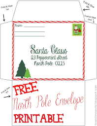 Our Letters To Santa Includes Free Letter Printable With North Pole Envelope Christmas Envelope Template Santa Letter Template Free Printable Santa Letter Template