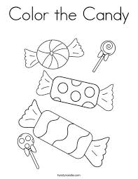 Color The Candy Coloring Page Twisty Noodle Candy Coloring Pages Free Kids Coloring Pages Food Coloring Pages