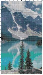 Banff National Park Lake Louise Alberta Canada Cross Stitch Etsy Cross Stitch Pictures Cross Stitch Landscape Cross Stitch Patterns