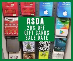 Gift vouchers can be used for multiple purchases until their full value is redeemed. Asda 20 Off Gift Cards Date 2021