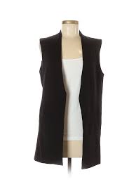 Details About Nwt White House Black Market Women Black Vest 8 Petite