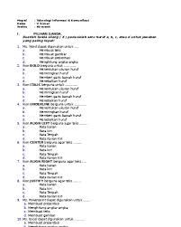 Download soal uas kelas 6 semester 2 k13 revisi 2018. Soal Uts Tik Kelas 3 Sd Semester 1 Kami