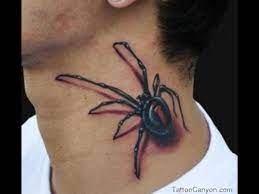 3d spider neck tattoo idea. 75 Best Black Widow Tattoos Ideas