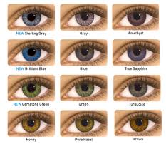 Colored Contacts Crescent Heights Optometry Colour contacts with opaque tints come in a wide variety of colours, including hazel, green, blue, violet, amethyst, brown and gray. colored contacts crescent heights