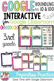 Rounding For Google Classroom Distance Learning In 2020 Google Classroom Google Classroom Activities Math Classroom