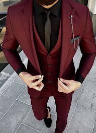 Black 3 Piece Suit Pin On Smoking