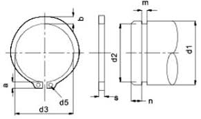 External Circlip 14mm External Circlips Metric Bearing King