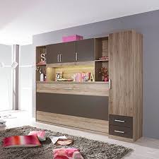 Schrankbett 140 x 200 cm günstig kaufen bs moebel. Funktionsbett Susi Schrankwand 90 200 Cm Eiche Sanremo Grau Kleiderschrank Kinderbett Jugendbett Jugendliege Bettliege Wand Klappbett Bett Mobel Sortimentmobel Sortiment
