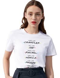 Shop lulus for the best affordable women's summer clothing. Friends T Shirt Tv Show Shirts Letter Printed Cute Logo Shirt Junior Tops Teen Girls Graphic Tees Summer Birthday Gift Women S Buy Online In Czech Republic At Czech Desertcart Com Productid 77017774