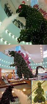 Godzilla Christmas Tree At Tokyo Mall Funny Christmas Pictures Funny Christmas Images Cool Christmas Trees