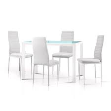 Buydirect provides comprehensive information about your query. Artiss Astra White 5 Piece Dining Table Chairs Set Bunnings Australia
