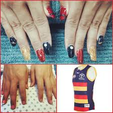 Adelaide Crows Injured Nail Art How To Do Nails Nails Nail Art