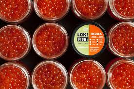 Buy salmon roe caviar online: Wild Keta Salmon Ikura Loki Fish Company