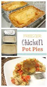 Chicken Pot Pies With Chicken Low Sodium Chicken Broth Olive Oil Onion Carrots Celery Salt Peppe Freezable Meals Freezer Friendly Meals Pot Pies Recipes