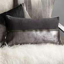 Arhaus furnished the pillows and throw featured in this post along with the prize for the giveaway. Grey Suede And Leather 1 2 Hide Zip Pillow Pillows Leather Pillow Decorative Pillows