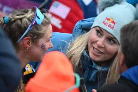 Lindsey Vonn cheering