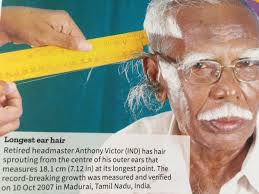 Most men aren't even aware when they have (ear hair), says grooming lounge. Kevin Kent Pa Twitter There Are A Number Of Reasons I D Like To Be Remembered Or Even Best In The World But Longest Ear Hair Is Not On My List Https T Co Fvkatezp1c