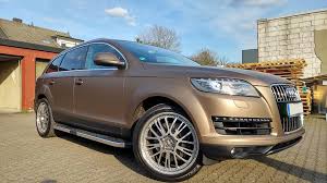 There are different strengths of floor mats that can withstand varying degrees of pressure. Audi Q7 Vollfolierung Braun Matt Alex Folienwerkstatt Facebook