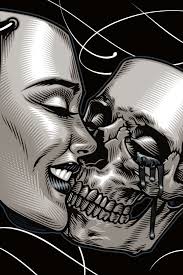 View more tattoos designs, tattoo pictures. Kissing Masks Smile Now Cry Later Tattoo Lowrider Art Dark Art Drawings