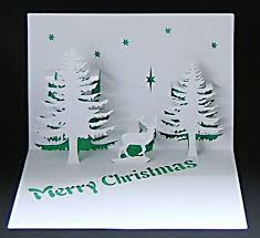 Realizzare Un Cartoncino Di Auguri Di Natale Pop Up Non E Difficile Seguendo Le Nostre Indicazioni Otterrete Libri Pop Up Fai Da Te Biglietti Di Natale Pop Up
