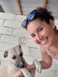 Sharing the Christmas feeling! Not only did Addi and her mom spend time  with our animals before Christmas, they also contributed to our "Santa  paper bag project". Thank you so very much