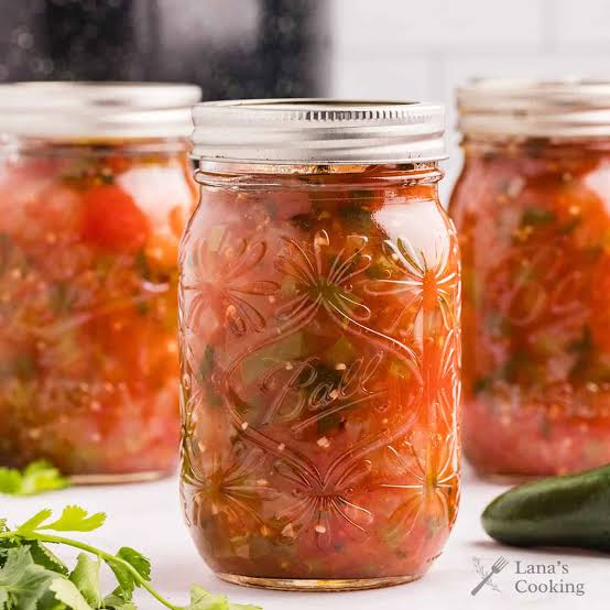 Canning Homemade Salsa Soup