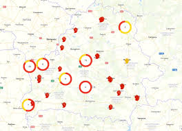 Lokalizacja białorusi na tle europy. Strajki Na Bialorusi Mapa