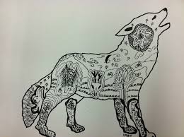 Art At East Union And More Zentangle Habitat Art 2nd Grade Zentangle Animals Patterns Art Pattern Art