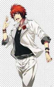 15 red haired anime characters. Uta No Prince Sama Ottoya Render Red Haired Male Anime Character In White Suit Jacket Transparent Background Png Clipart Hiclipart