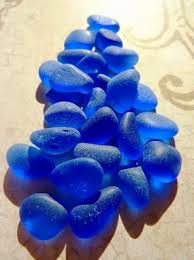 Renkli Taslar Blue Sea Glass Sea Glass Blue Sea