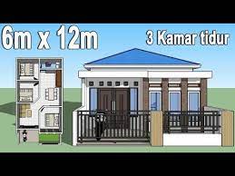 Langkah terakhir dalam menyusun denah rumah sederhana 3 kamar tidur adalah finishing. Desain Rumah Minimalis 6x12 3 Kamar Tidur Youtube
