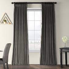 Shop for green velvet curtain panels online at target. Light Grey Velvet Curtains Wayfair