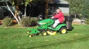 John deere lawn tractor dethatcher. Jd John Deere Lawn Dethatcher Youtube