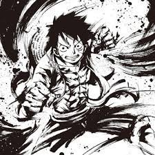 ルフィーの画像 白黒の壁紙 ワンピースルフィ ルフィ イラスト