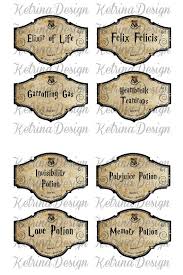 Halloween Harry Potter Potion Labels Jar Bottle Labels Printable Labels Instant Download Digital Harry Potter Potion Labels Harry Potter Potions Potion Labels
