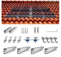 VEVOR Solar Panel Mounting Brackets, Solar Panel Mount Kit with 4 x 30"  Aluminum Rails, 4 End Clamps and 2 Mild Clamps, Solar Panel Mount Brackets  for ...