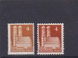 August 1956, wurde der kölner dom feierlich wiedereröffnet. 2 Briefmarken Kolner Dom Aus Bautenserie Abz Bbz 1948 Marktkram