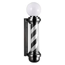 Black And White Barber Pole For Sale Common Wealth 42 Black White Barber Pole With Light