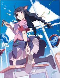 Bakemonogatari Tsubasa Cat 01 Hanekawa Tsubasa Cute Anime Character Anime